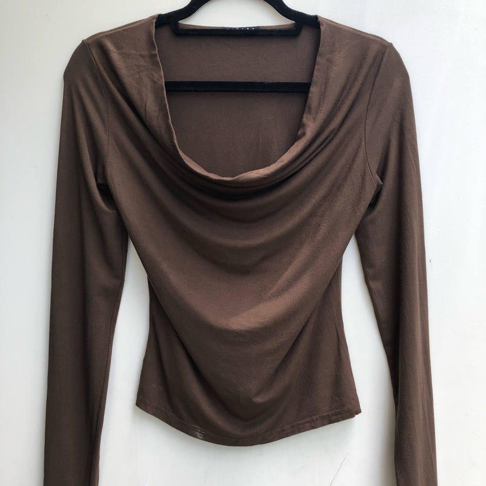 Sisley brown long sleeve top
